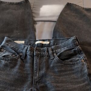 Levi's Black Wide Leg Baggy Jeans Size 24